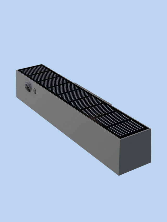 Lampara solar de pared CUBE 24 de 1000 lumenes Lampara solar de pared CUBE 24 de 1000 lumenes