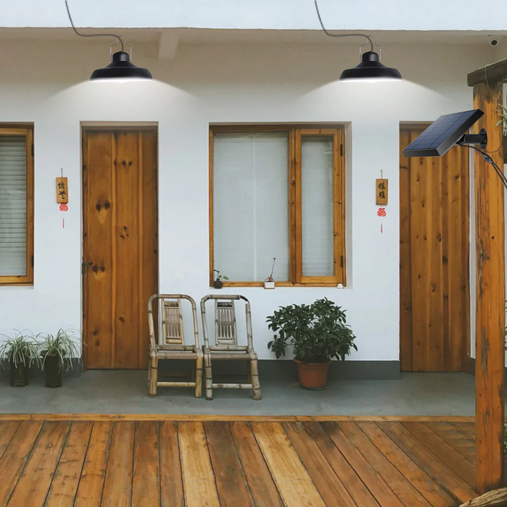 Lámpara colgante con 2 lámparas LED, AURA 02 (control remoto), cables de 5 mts